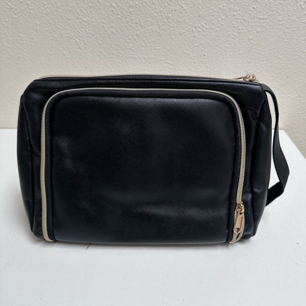 SOLD - Black Cosmetic Makeup Toiletry Bag Travel Case